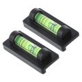 【FOOT SOFA】​2pcs Liquid Level Indicator Mini Bubble Spirit Level 40x17x12mm For Daily Leveling With Magnet. 