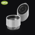 10PCS Disposable Sauce Seal Box Mini Transparent Plastic Sealed Box Sauce Spices Storage Container Box with Lids Kitchen Tools. 