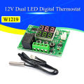 W1219 Dc 12v Dual Led Digital Thermostat Temperature Controller Temperature Regulator Switch Control Ntc 10k Sensor Module. 