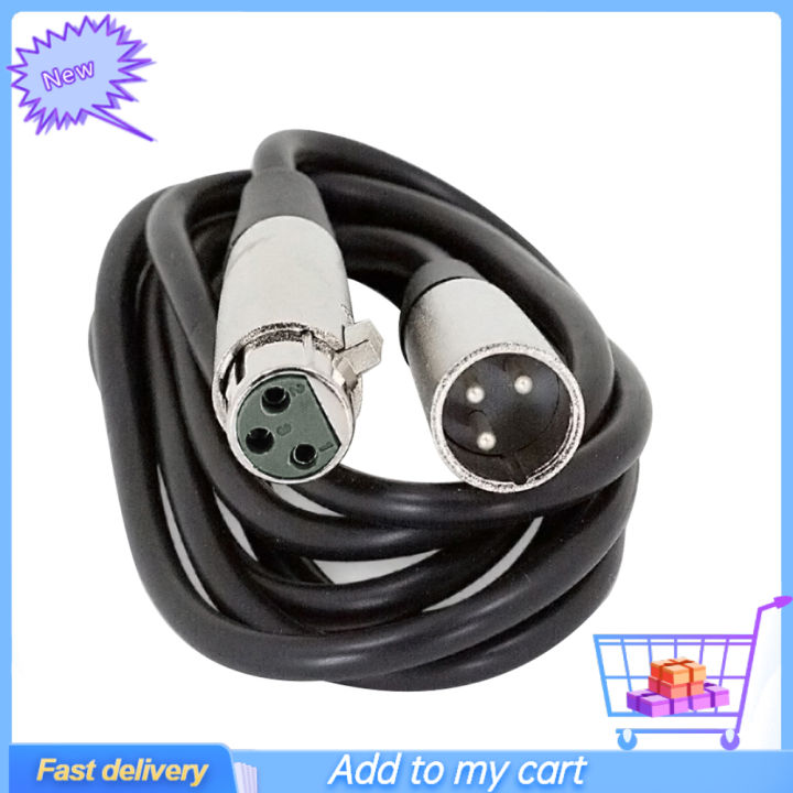 3 Pin XLR Male to Female Microphone Balanced Extension Audio Cord Cable Wire
