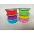 Magic Clay Slime Crystal colour blowing bubbles 6pcs Pack. 