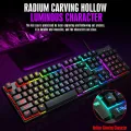 Firewings T20 Gaming Keyboards Computer Keyboard Backlight 104 Buttons USB Ergonomic Wired PC Laptop Games. 