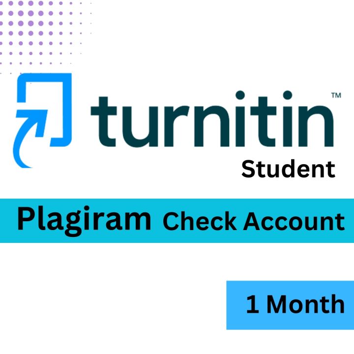 Turnitin Student 1 Month  for  Plagiarism Checker Account