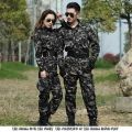 Outdoor Special Forces Uniform Fan Suit Men and Women Black Python PatternCSTraining Suit Wear-Resistant Work Clothes. 