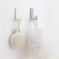 1/2/6 pcs Luxury Smooth Surface Hooks Nordic J-Shaped Self-Adhesive Hooks Multipurpose Wall Mounted Hooks Door Back Key Cloth Hanger Kitchen Bathroom Organizers / Hot Sale. 