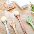 【WEJA】1pc Long Handle Bath Brush Soft Skin Massager Shower Scrubber Body Cleaning Brush Exfoliation Bathroom Accessories. 