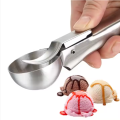 Stainless Steel Ice Cream Scoop - Deluxe Dessert Serving Tool. 