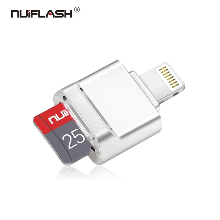 Silver%E3%80%91%20Nuiflash%20usb%202.0%20to%20lightning%20OTG%20Data%20Adapter%20For%20iPhone%2011%20Pro%20XR%20X%208%207%20Tablet%20Converter%20Data%20SD%20Card%20Disk%20-%20Image%205