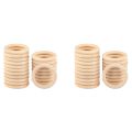 60Pcs 70mm Wood Rings,Wooden Ring Wood Circles for DIY Crafts, Macrame Plant Hanger,Ornaments and Jewelry Making. 