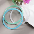 Fashion Natural Fine Round Agate Jade Bangle Glass Imitation Jade Tinker Bracelet for Women. 