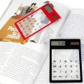 Kawaii Cute Creative Home Office Supplies Gift Calculating Ultra slim Student Stationery Electronic Scientific Calculator Calculadoras Touch Screen Calculator Transparent Solar Calculatrice. 
