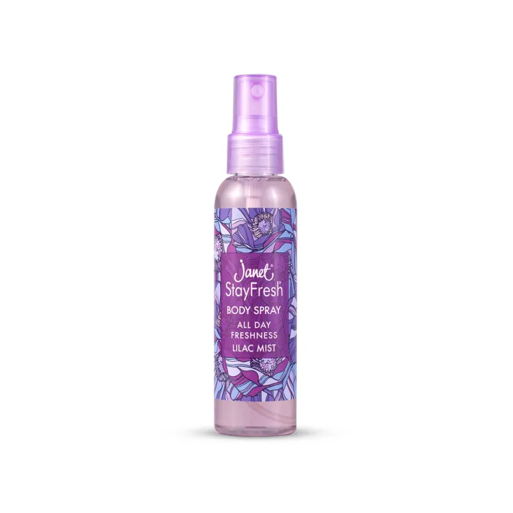 Janet Stay Fresh Body Spray - Lilac Mist 75Ml