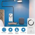 Timer Outlet Accurate Indoor Home Plug In Timers User-Friendly Energy Saving Socket With Auto Shut Off For Electric Fans Lights. 