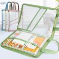 File Folder Bag Portable Handbag Transparent Waterproof Document Organizer Bag for Papers Carrying. 