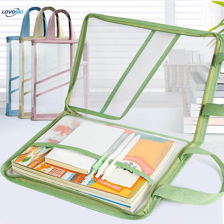 File%20Folder%20Bag%20Portable%20Handbag%20Transparent%20Waterproof%20Document%20Organizer%20Bag%20for%20Papers%20Carrying%20-%20Image%202