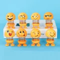 Head Shaking Smiley Face Emojis Car Dashboard Ornament X6. 