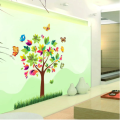 C Kids wall sticker Cartoon beautiful Tree Birds DIY Wall Sticker living room Home Decor Wall Decals For Kids Room Baby Nursery Room Decoration. 