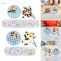 Color Matching Game Clip Ball Puzzle for Nursery Kindergarten Activities. 