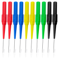 Spreeshop 10 Pcs Probe Pins, Stainless Steel Insulation Non-Destructive Pin, 0.7 mm Wire Piercing Probe Pin,Multimeter Probes. 