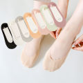 Women's Ankle Socks Non-Slip Tight Summer Thin Low Cut Pumps High Heels Invisible Socks Cotton Base Ice Silk Socks Summer. 