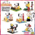 Nano Blocks Snoopy Small Scene Lego Building Blocks Cartoon Creative Assemble DIY model Room decoration Toys Gifts. 