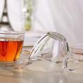 Deli Glass Tea Set 190ml with Saucer Tea Cup for Coffee Espresso Cappuccinos Lattes Beer Tea Juice Hot Water and Iced Beverages Cafe & Gift Set Drinking Glass. 