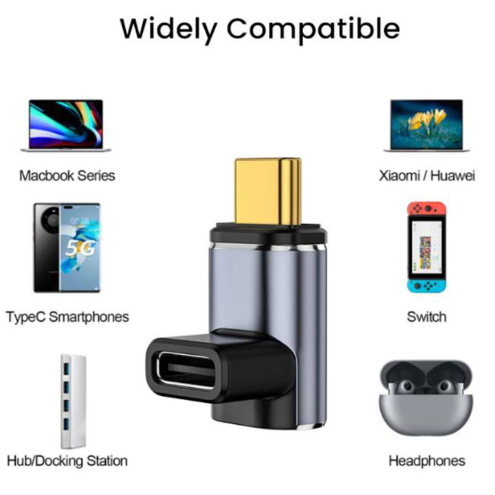 Usb%20C%20Magnetic%20Adapter%2024%20Pins%20Right%20Angle%20Usb%20C%2090%20Degree%20Adapter%20With%20Pd%20100w%20Usb4%2040gbps%208k%2060hz%20Video%20For%20Thunderbolt%204%20-%20Image%205