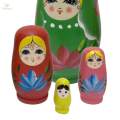 4Pcs Matryoshka Dolls Traditional Russian Nesting Dolls Handmade Toys for Birthday Holiday Kids. 