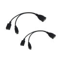 JAERBEE 2-Pack Micro-OTG Cable Adapter,2-In-1 Powered Micro-USB to USB Adapter(OTG Cable + Power Cable) for Streaming Sticks Etc. 