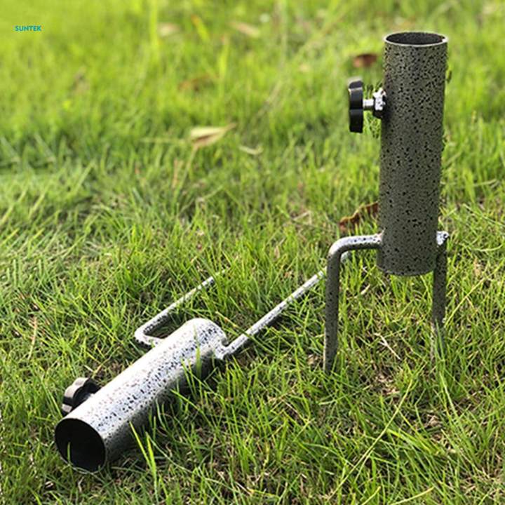 Parasol%20Umbrella%20Base%20Stand%20Outdoor%20Garden%20Metal%20Parasol%20Holder%20w/%202%20Forks%20Pipe%20Diameter%204cm%20-%20Image%204