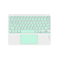 10inches Touchpad Bluetooth Keyboard Compatible with , Android, and IOS English Green. 