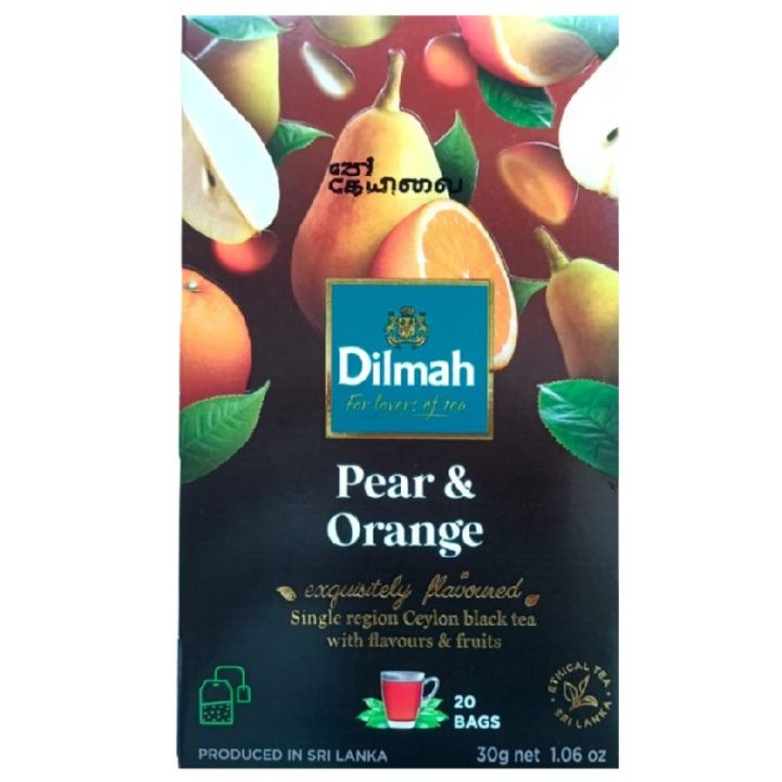 Dilmah Pear and Orange Flavoured Black Tea - 20 Tea Bags | Daraz.lk