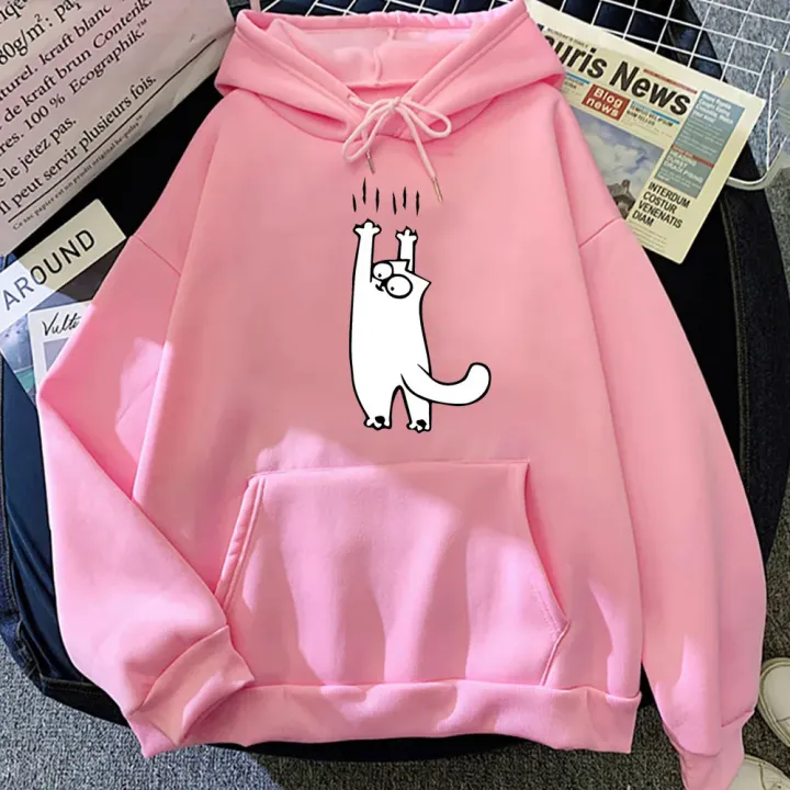 Simon's%20Cat%20Cute%20Anime%20Hoodies%20Harajuku%20Manga%20Sweatshirts%20Casual%20Men/women%20Clothes%20Regular%20Fit%20Pocket%20Streetwear%20Graphic%20Hoody%20-%20Image%203