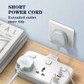LDNIO Power Socket SC2413 Extension Plug with USB 20W Socket Extension Cord Universal Outlets 1 PD & QC3.0 & 2 Auto ID. 