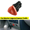 Hazard Warning Emergency Light Switch Button for Renault Master Laguna Espace Trafic Vauxhall Vivaro 8200442724,93856337. 