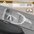 WEST BIKING Cycling Anti-Fog Sunglasses Photochromic Lenses Unisex Fashion Large Frame Sport UV400 Glasses MTB Road Bike Goggles. 