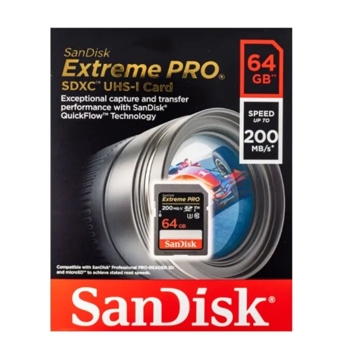 SanDisk%2064GB%20Extreme%20PRO%20UHS-I%20SDXC%20200MB/s%20Camera%20Memory%20Card%20-%20Image%203