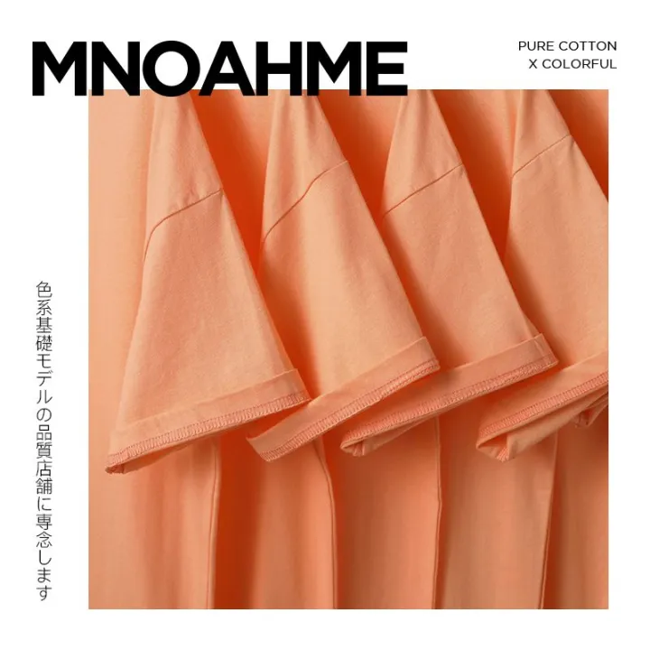 Cantaloupe%20Color%20Short%20Sleeve%20T%20T-shirt%20Women's%20Candy%20Orange%20Grapefruit%20Color%20Cream%20Orange%20Pumpkin-Orange%20White%20Half%20Sleeve%20Top%20Men's%20Summer%20-%20Image%202