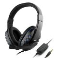 3.5mm Wired Gaming Headphones Over Ear Game Headset Noise Canceling Earphone with Microphone Volume Control. 