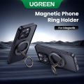 UGREEN Magnetic Phone Ring Holder For Magsafe iPhone 16 15 Pro Xia mi Samsung Huawei Aluminum 360° Rotation MobilePhone Stand. 