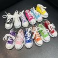 3D Canvas Sneaker Tennis Shoe Keychain Blue Pink Black White Sports Shoes Keyring Bag Ornaments Car Trinket Keyring Accessories. 
