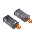 1688 Punk Mecha Transparent Power Bank Fast Charging with Built-in Cable 10000 mAh Large Capacity Portable Power Bank. 