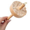 Spindle Yarn Tool Wooden Hardwood Spinner Wheel Yarn Spin Spindle for Beginners & Advanced, Perfect for Yarn Making and Sewing. 