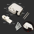 Cabinet Doors Snap Lock Mini Touch Latch Automatic Spring Push Catch Bounce Lock For Cabinet Push Door To Close And Lock. 