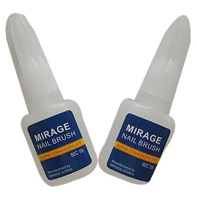 Nail Glue Mirage (mng0) Glue for Nails, a Bottle with an Inner Brush 10g