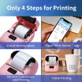 Phomemo M110 Thermal Wir-ele-ss Label Printer Sticker Mini Printer Barcode Blue-tooth Label Maker Price Tag Printers Free APP. 
