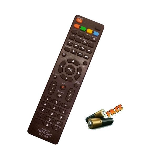 Hitachi LED Tv Remote Controller CLE-1023 & Free batteries