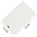 White Card USB Flash Drive 128GB Print Credit Bank Card Pen Tray 4GB Memory Stick The Gift of Memories. 