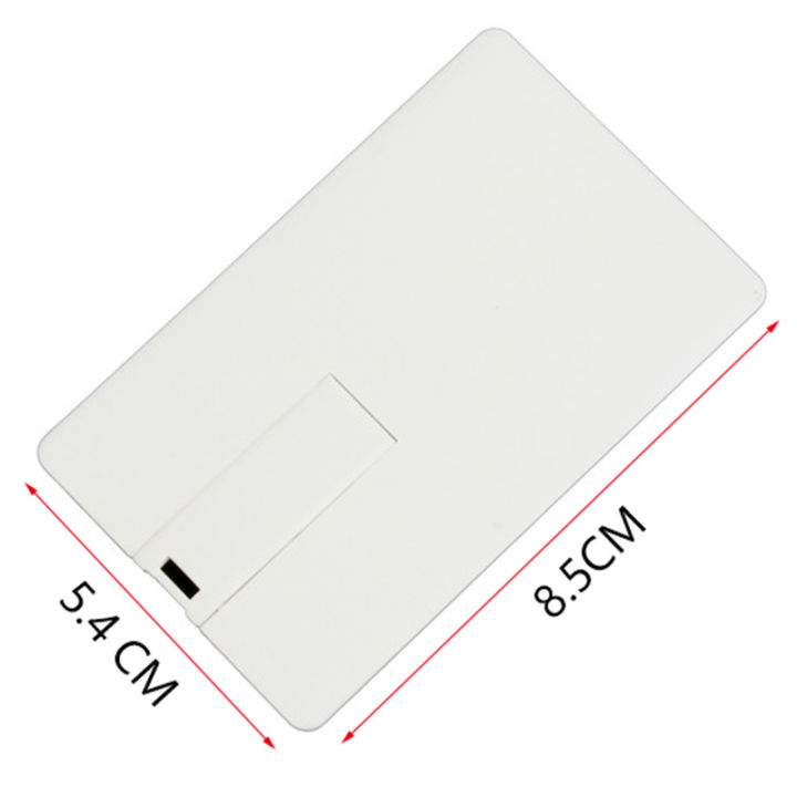 White Card USB Flash Drive 128GB Print Credit Bank Card Pen Tray 4GB Memory Stick The Gift of Memories
