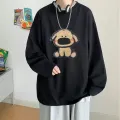 Long Sleeve round Neck T Men's T-shirt Spring and Autumn Fashion Brand oversize T-shirt American Boys Hoodie Autumn and Winter. 